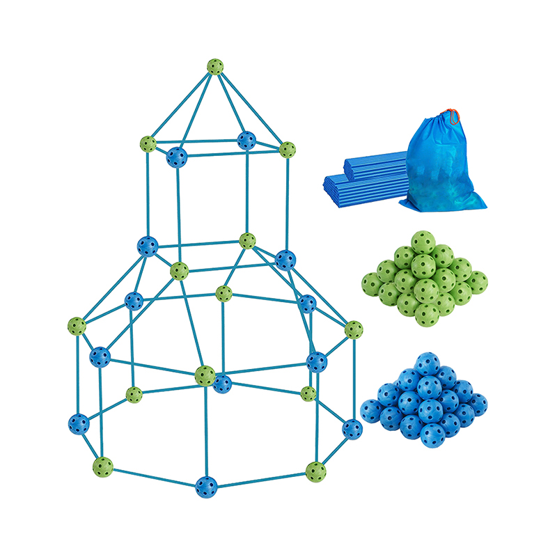 130 Piece Fort Building Kit STEM Construction Toy