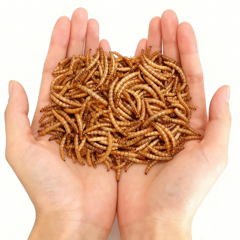 100% Natural Microwave dried BSFL for Wild Birds, Chickens, Reptiles, and Fish - No additive or preservative