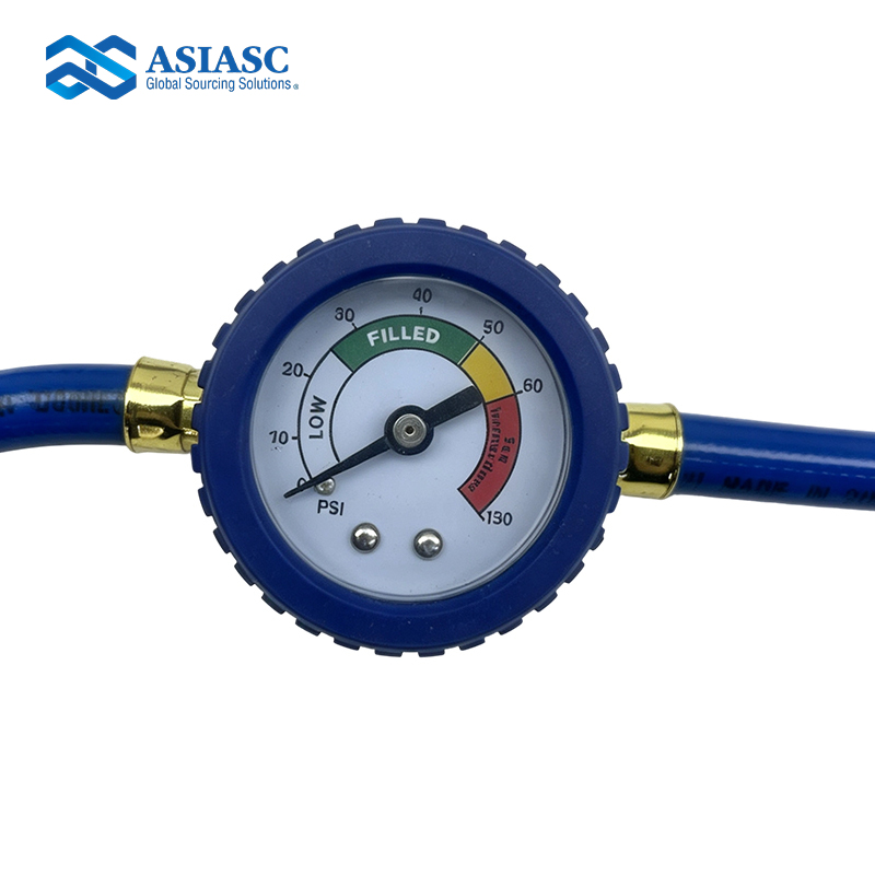 MD2923 R134a Portable Automotive A/C Charging Hose with Pressure Gauge – Refrigerant Test & Charge Hose