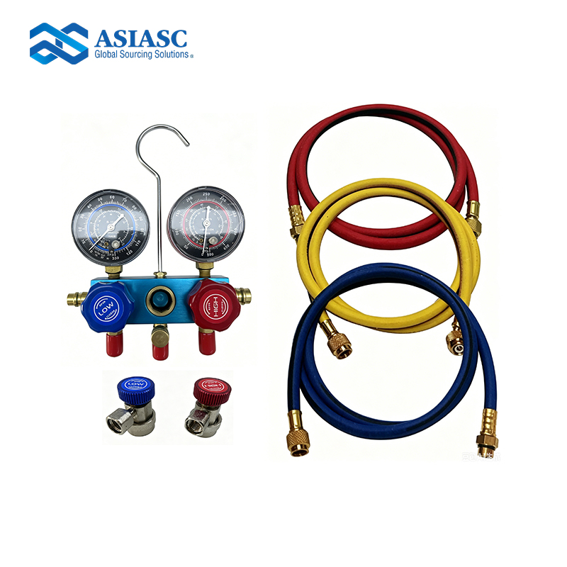 MD3001 R134a Manifold Gauge Set 72 Inch Hoses