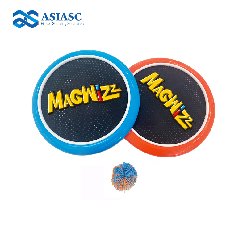 MD494103  12-Inch Hard Hand Trampoline Ball Game - 2-in-1 Flying Disc & Paddle