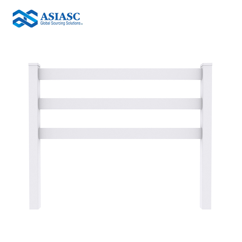 MD050202 Anti-UV White PVC Horse Fence Panel for Farm