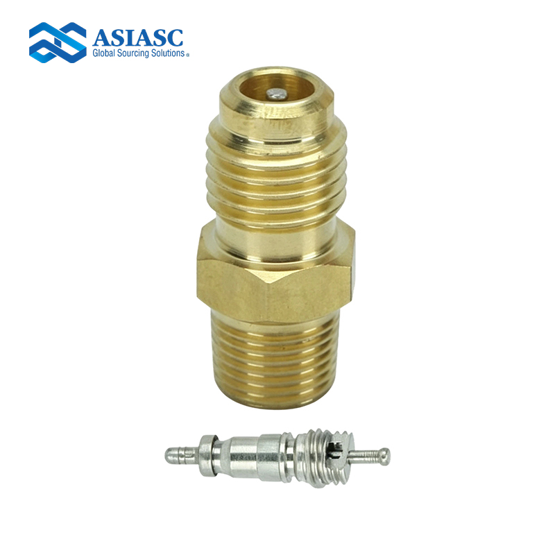 MD3324 Brass A/C Service Valve Adapter 