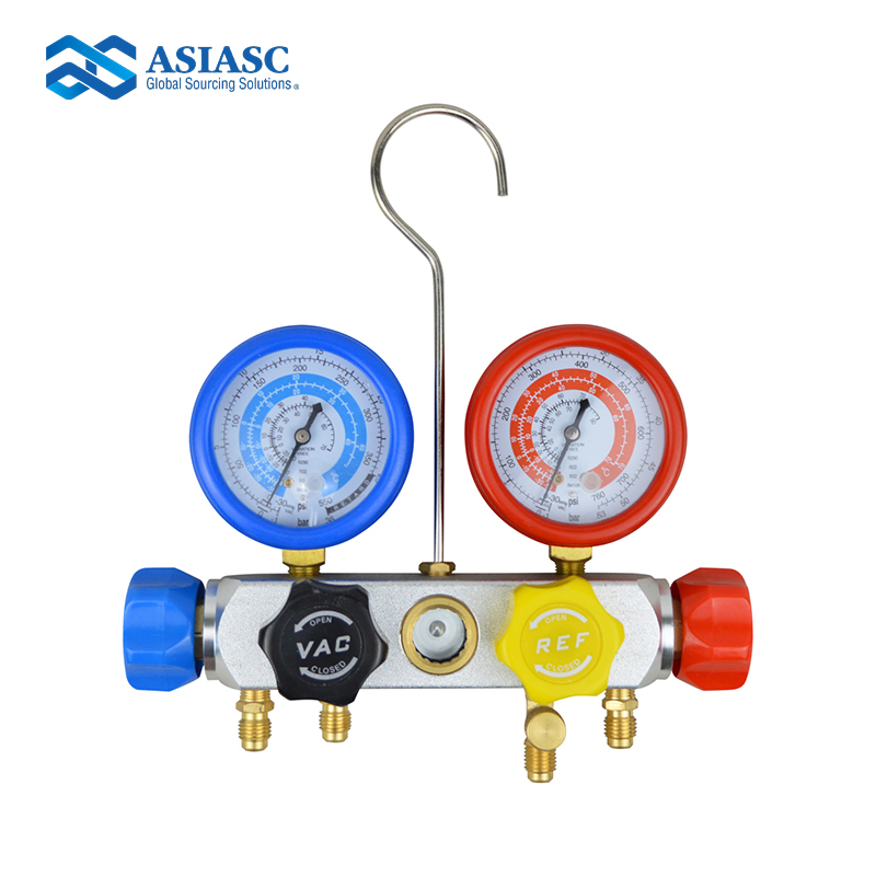 MD3009 4-Valve A/C Manifold Gauge Set – Refrigeration Service Gauge Set