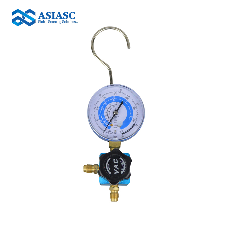 MD3012 Vacuum Single Gauge Manifold – A/C Evacuation Pressure Gauge Valve