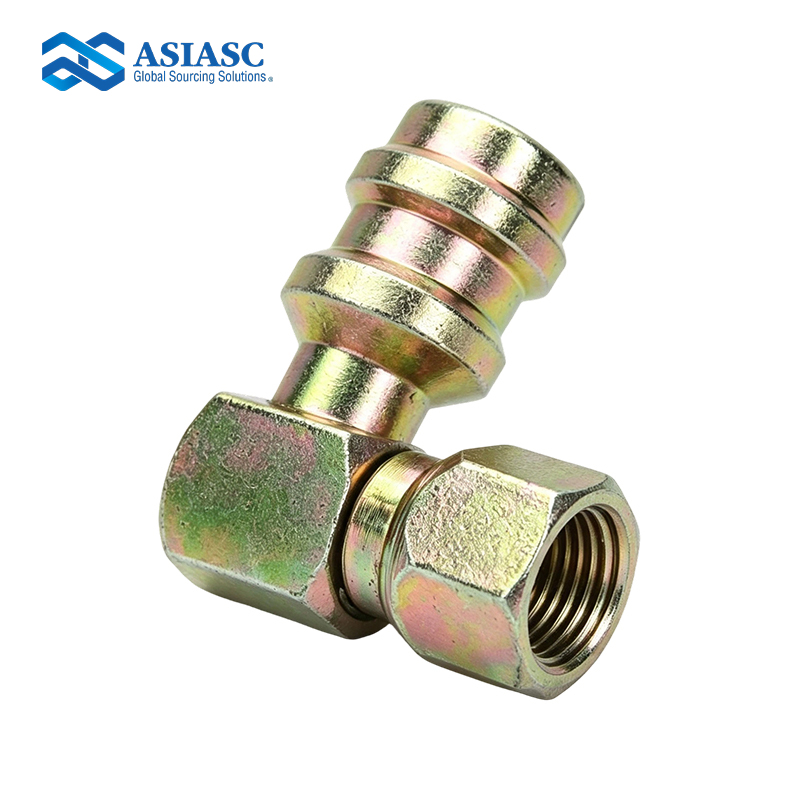MD3322 Low Pressure Quick Connect Coupler (Steel)  Low Side 90 Degree