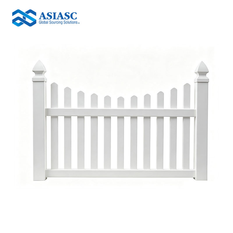 MD050307 PVC Courtyard Picket Fence